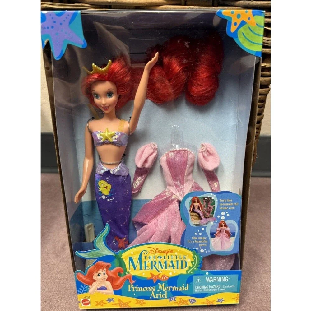 Disney Little Mermaid Princess Mermaid Ariel Doll NEW VINTAGE RARE 1997 Toy